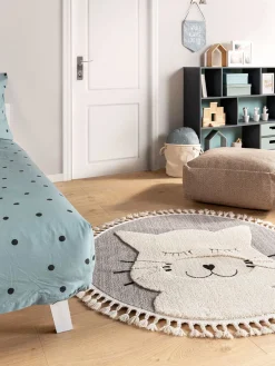 Design Kinderteppich Momo Grau III