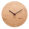 Design Wanduhr 'Akkuhrat Eiche rund'