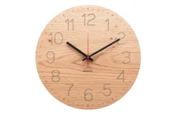 Design Wanduhr 'Duhrchblick Eiche rund'