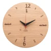 Design Wanduhr 'Kultuhr Eiche rund'