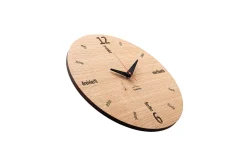 Design Wanduhr 'Kultuhr Eiche rund'