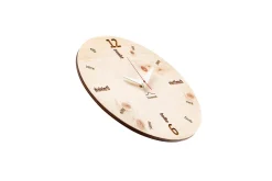Design Wanduhr 'Kultuhr Zirbe rund'