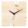 Design Wanduhr 'Puhr Zirbe eckig'
