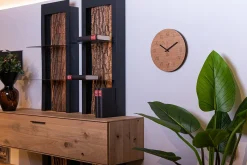 Design Wanduhr 'Römerkultuhr Eiche rund'