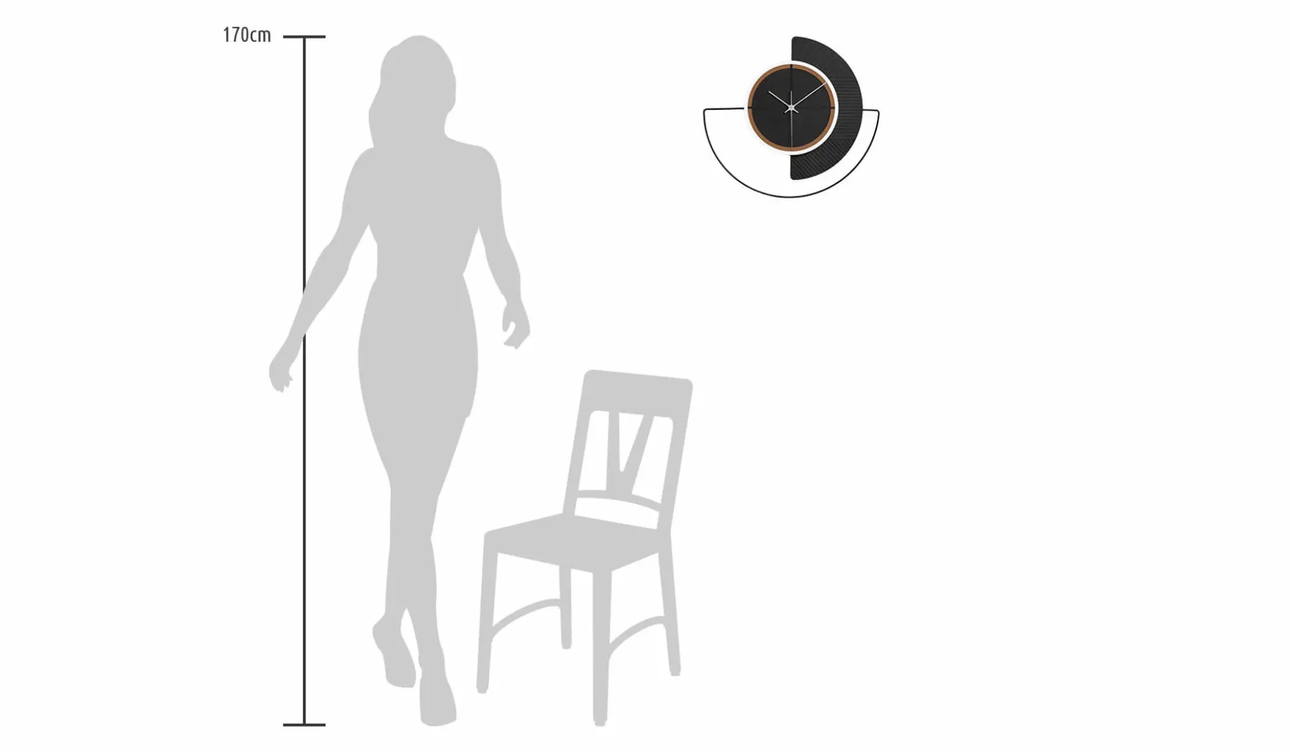 Design Wanduhr 'THE BALANCED.'
