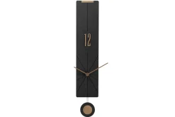 Design Wanduhr 'THE BLACK PENDULUM.'