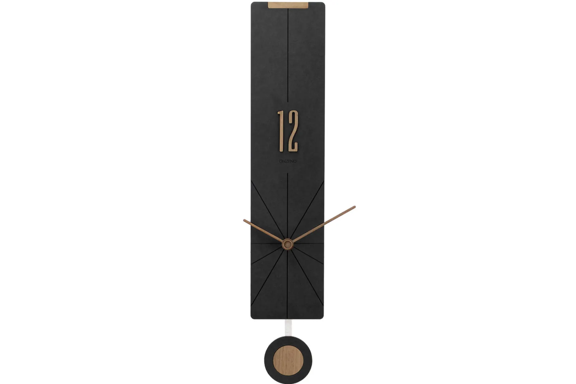 Design Wanduhr 'THE BLACK PENDULUM.'