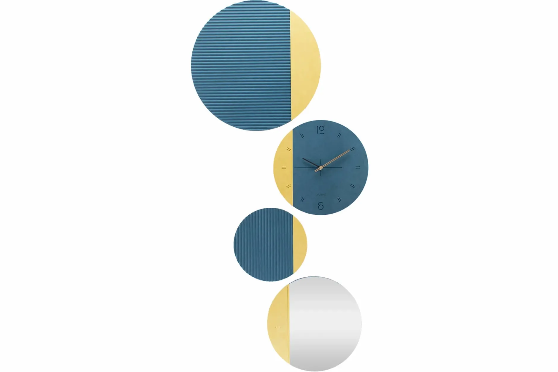 Design Wanduhr 'THE BLUE SYMBIOSIS.'