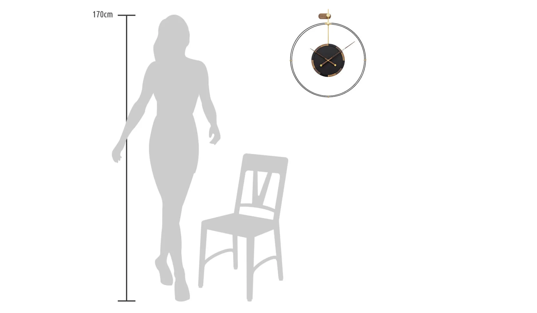 Design Wanduhr 'THE CIRCLE.'