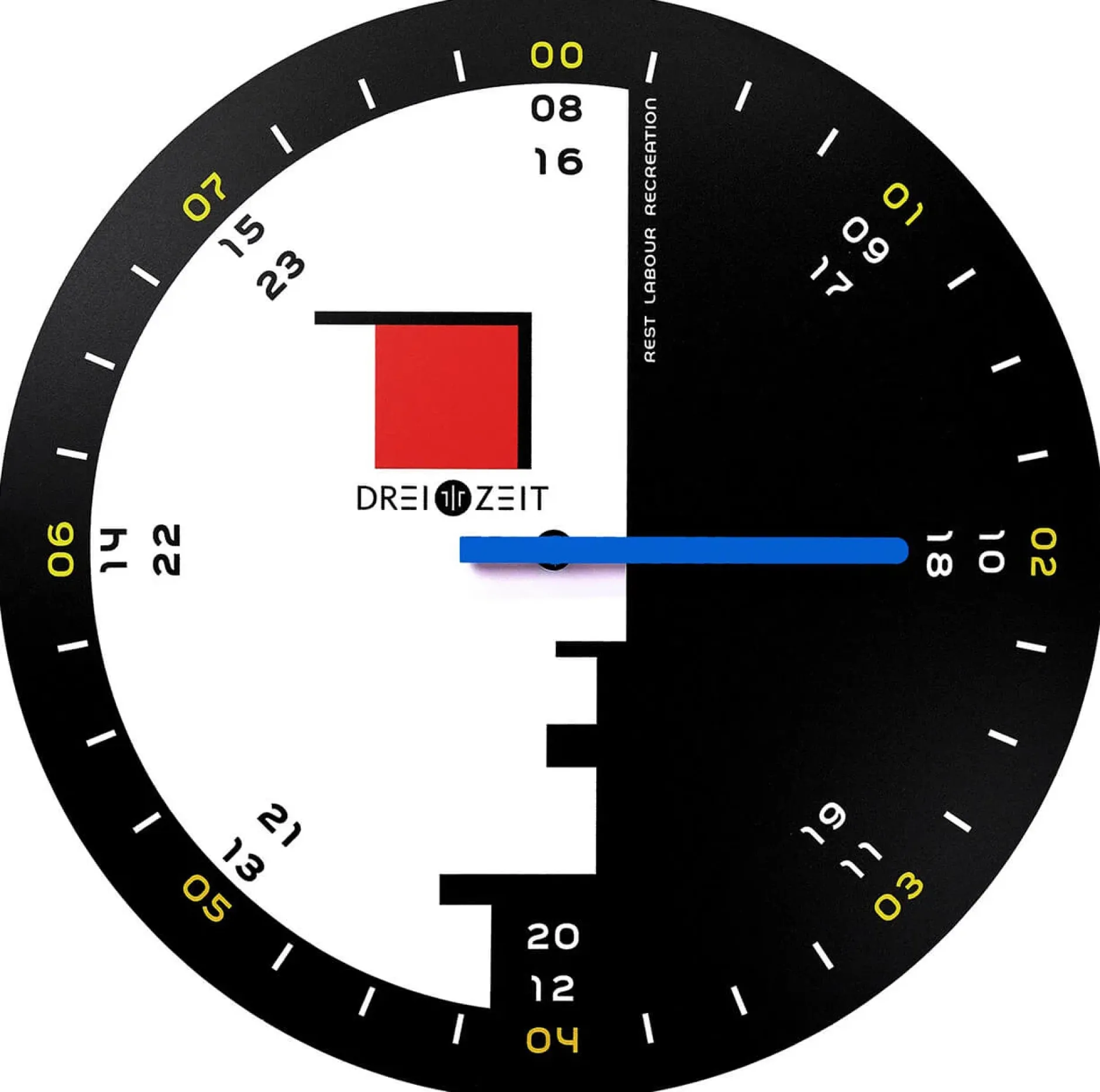 Design Wanduhr 'THE CRESCENT.'