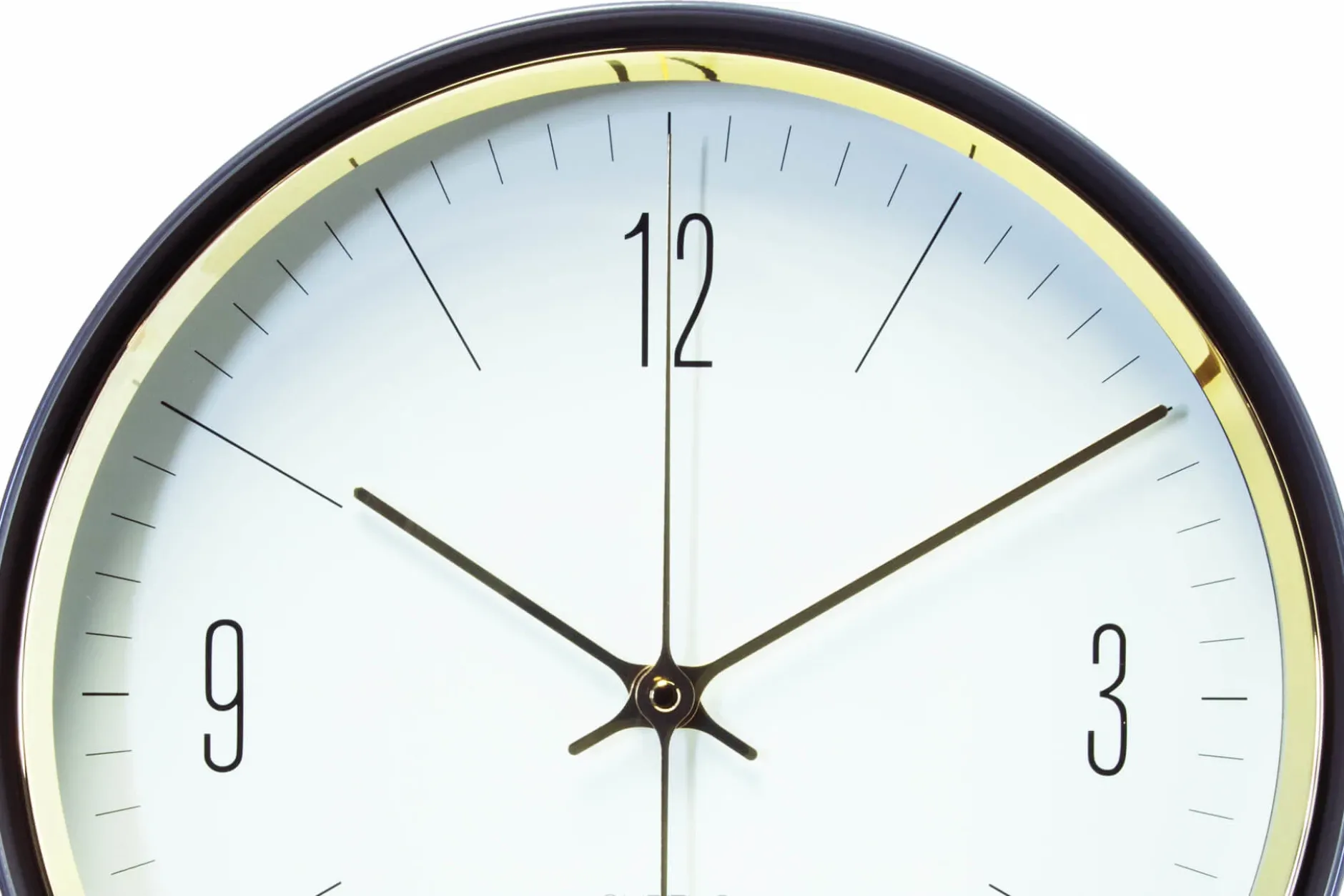 Design Wanduhr 'THE GOLDEN SHINE.'