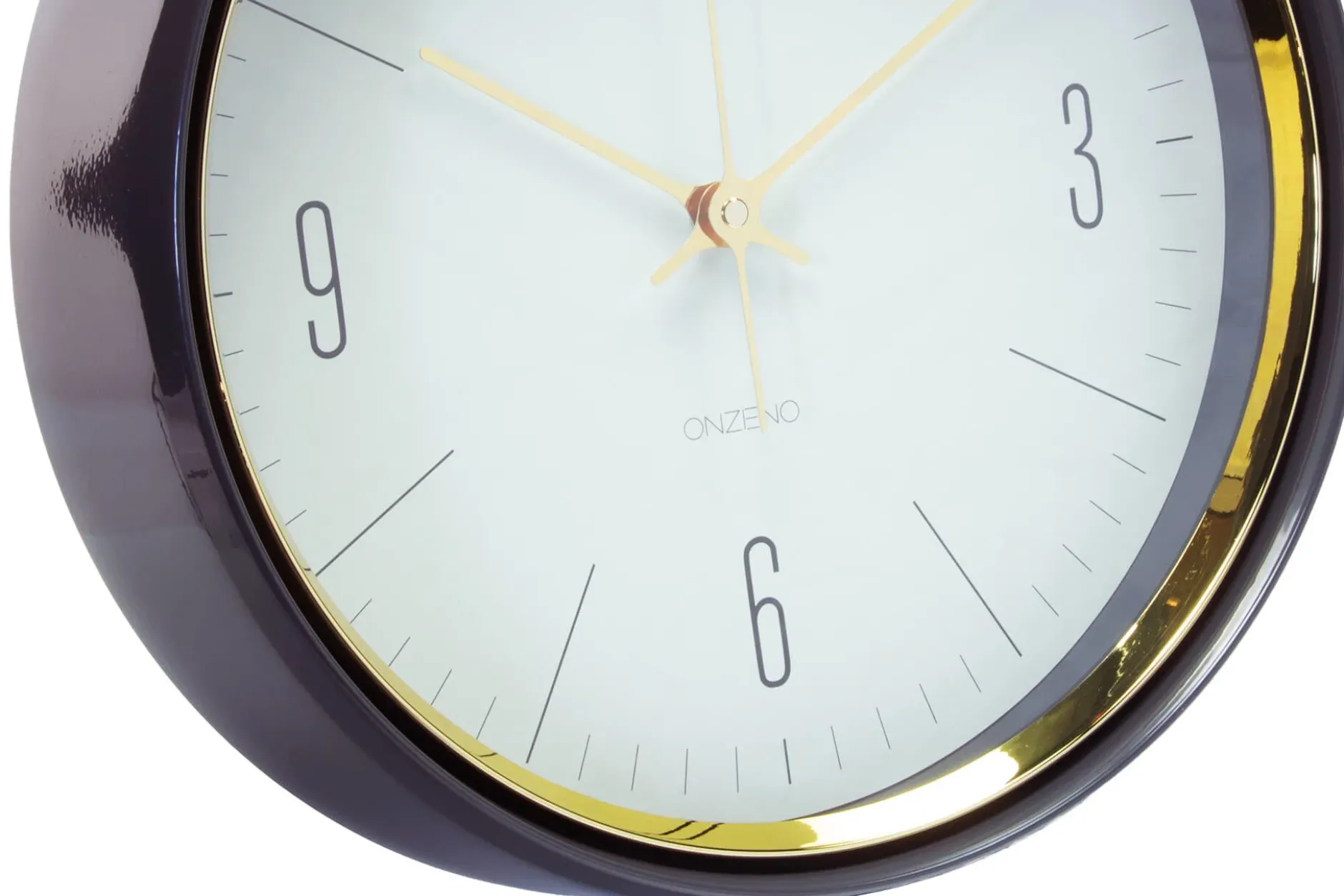 Design Wanduhr 'THE GOLDEN SHINE.'