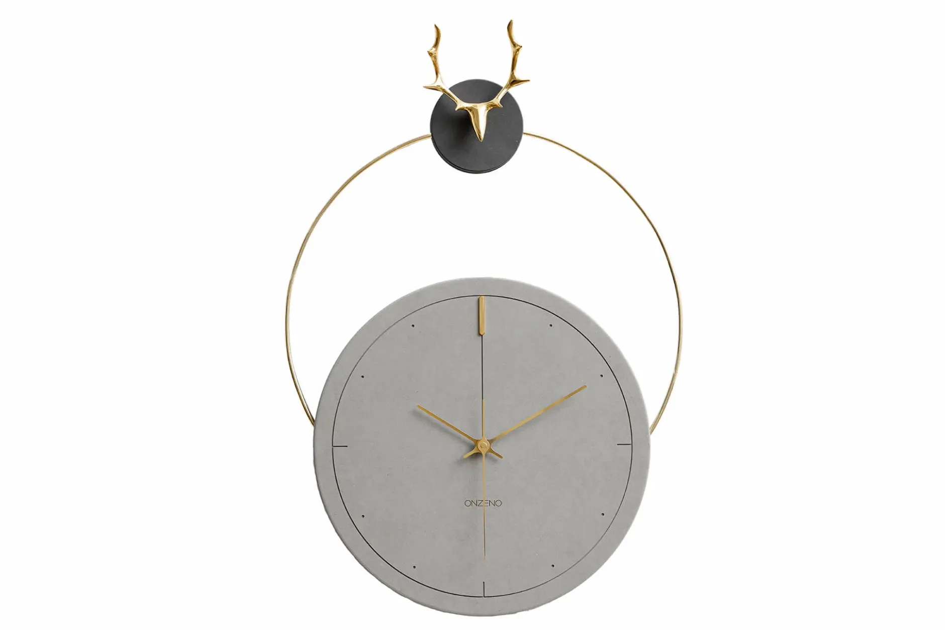 Design Wanduhr 'THE GREY ANTLER.'