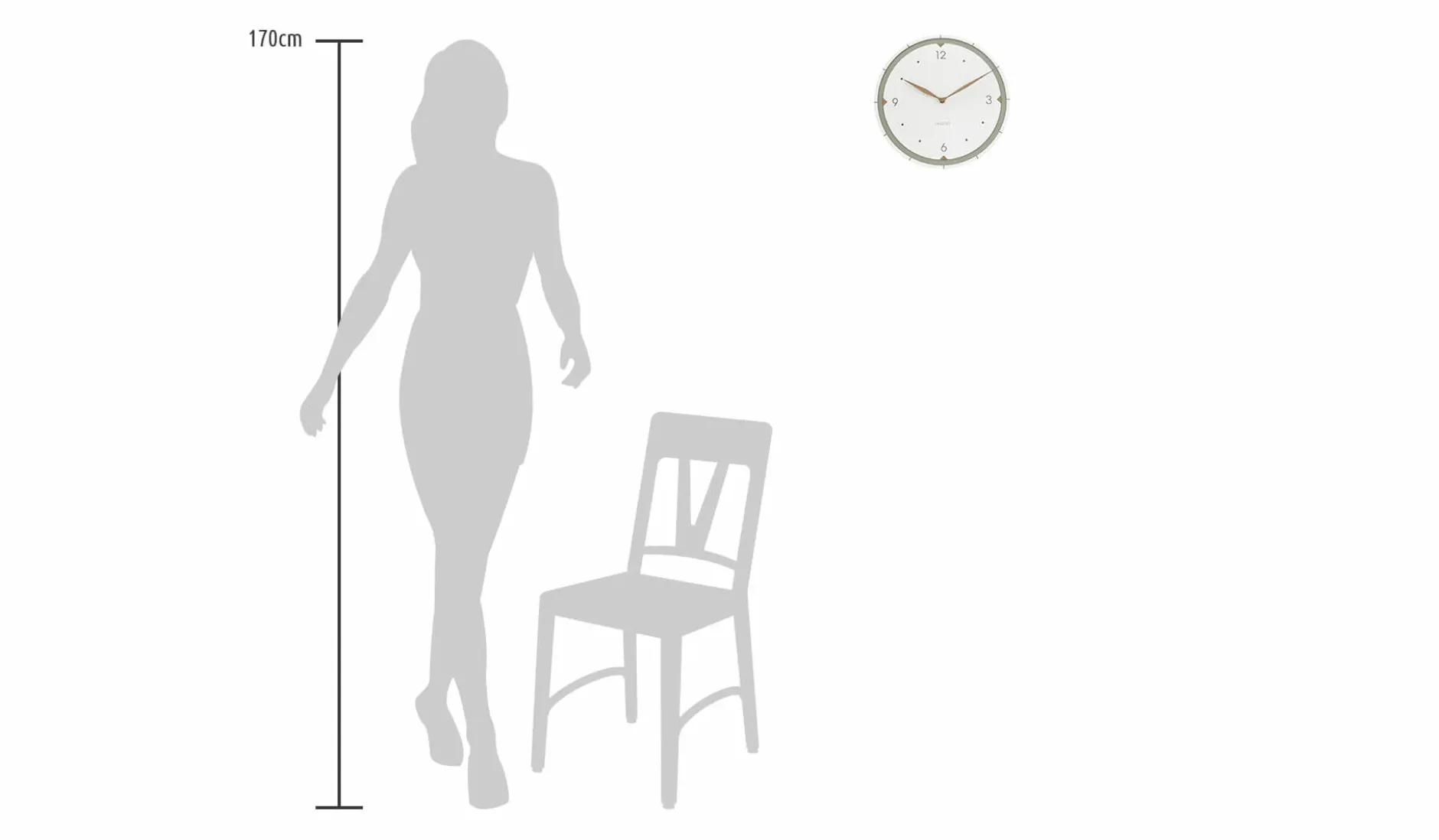Design Wanduhr 'THE PERFECT CLASSIC.'