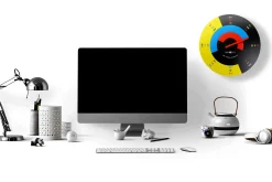 Design Wanduhr 'THE RAINBOW.'