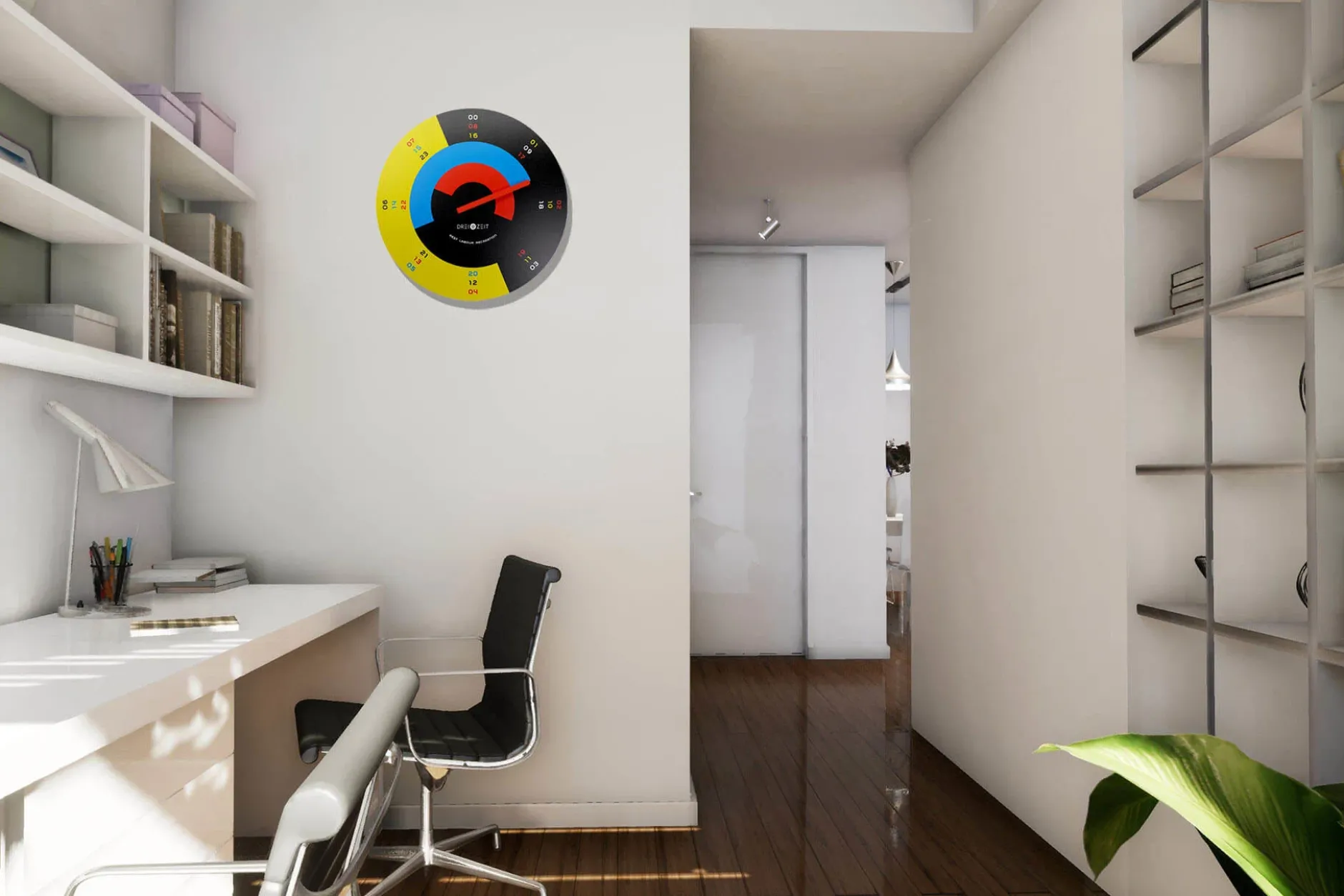 Design Wanduhr 'THE RAINBOW.'