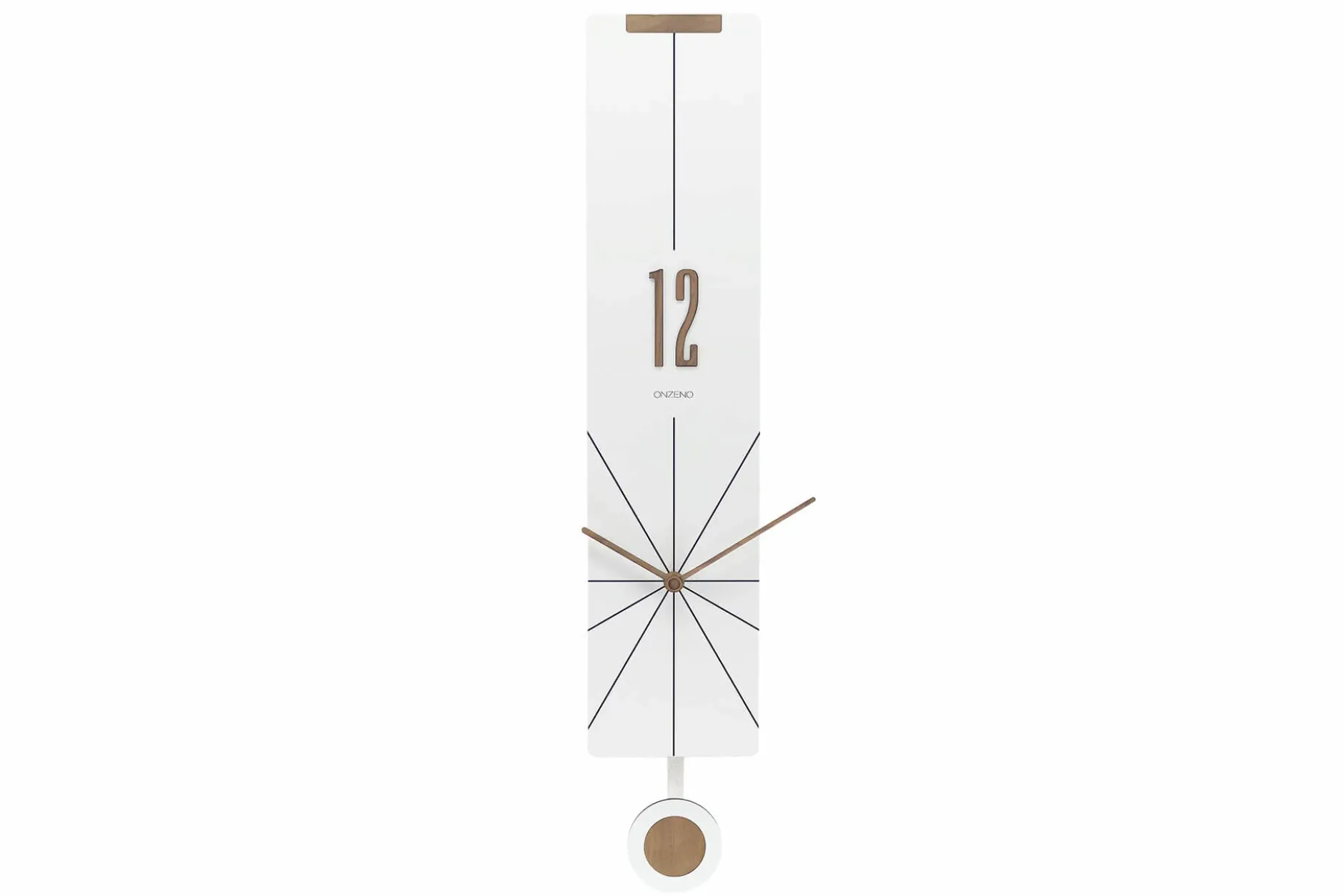 Design Wanduhr 'THE WHITE PENDULUM.'