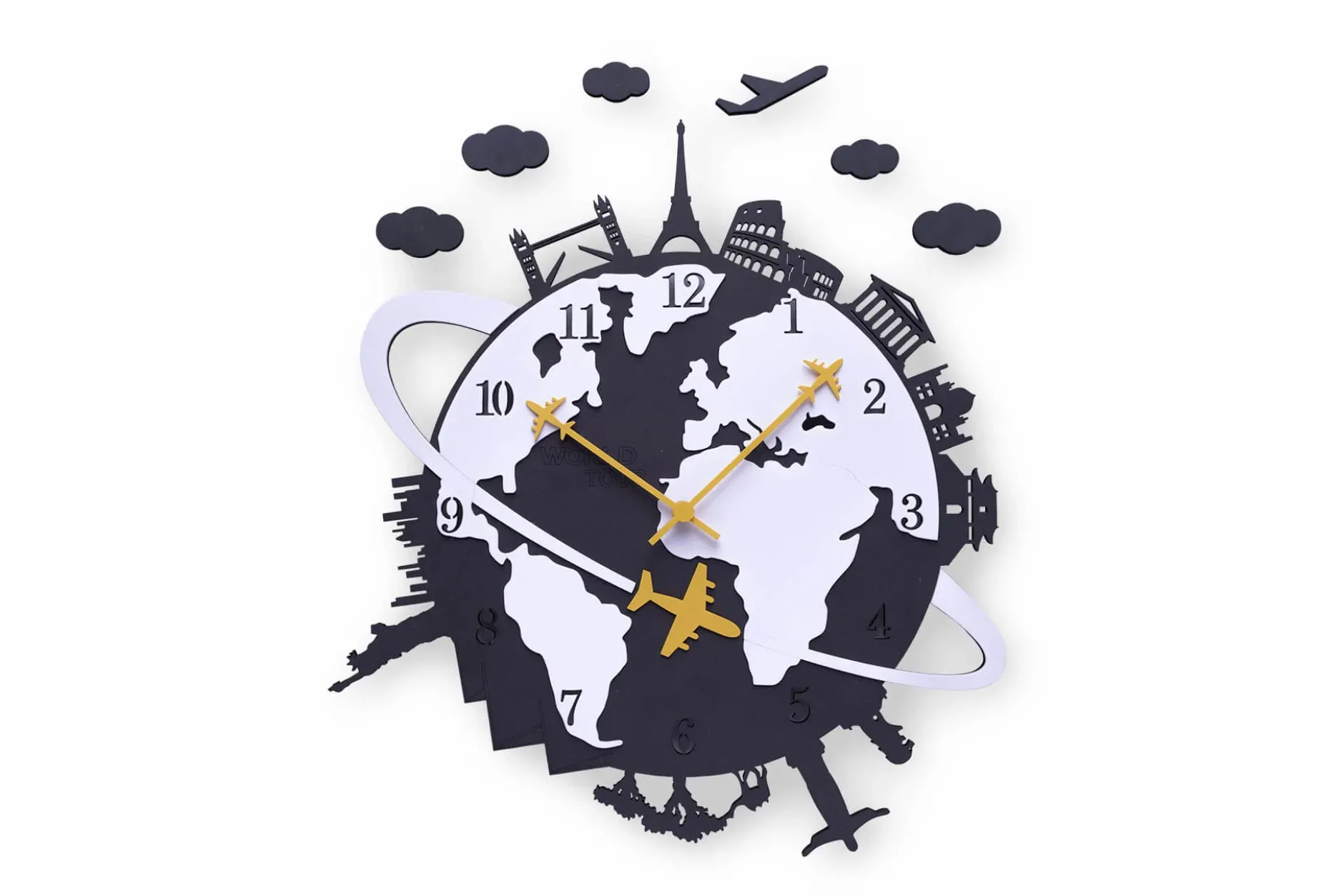 Design Wanduhr 'THE WORLDLY.'