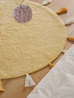 Design Waschbarer Kinderteppich Malu Gelb II