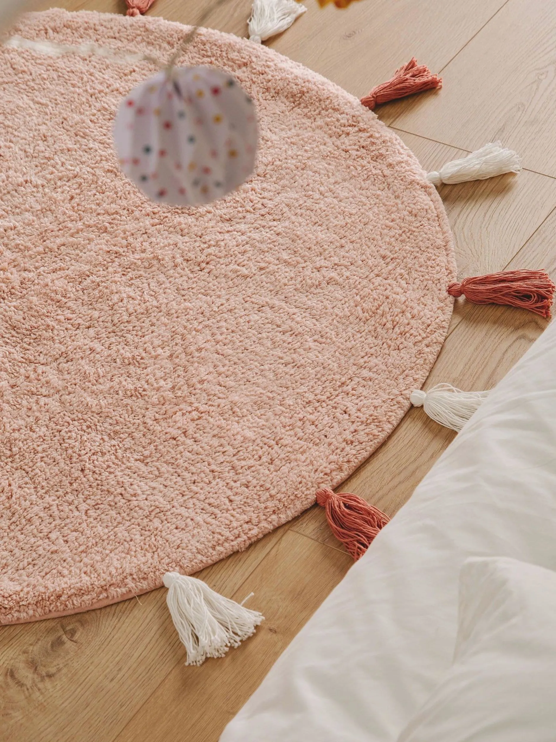 Design Waschbarer Kinderteppich Malu Rosa IV