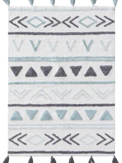 Design Waschbarer Kinderteppich Levi Blau