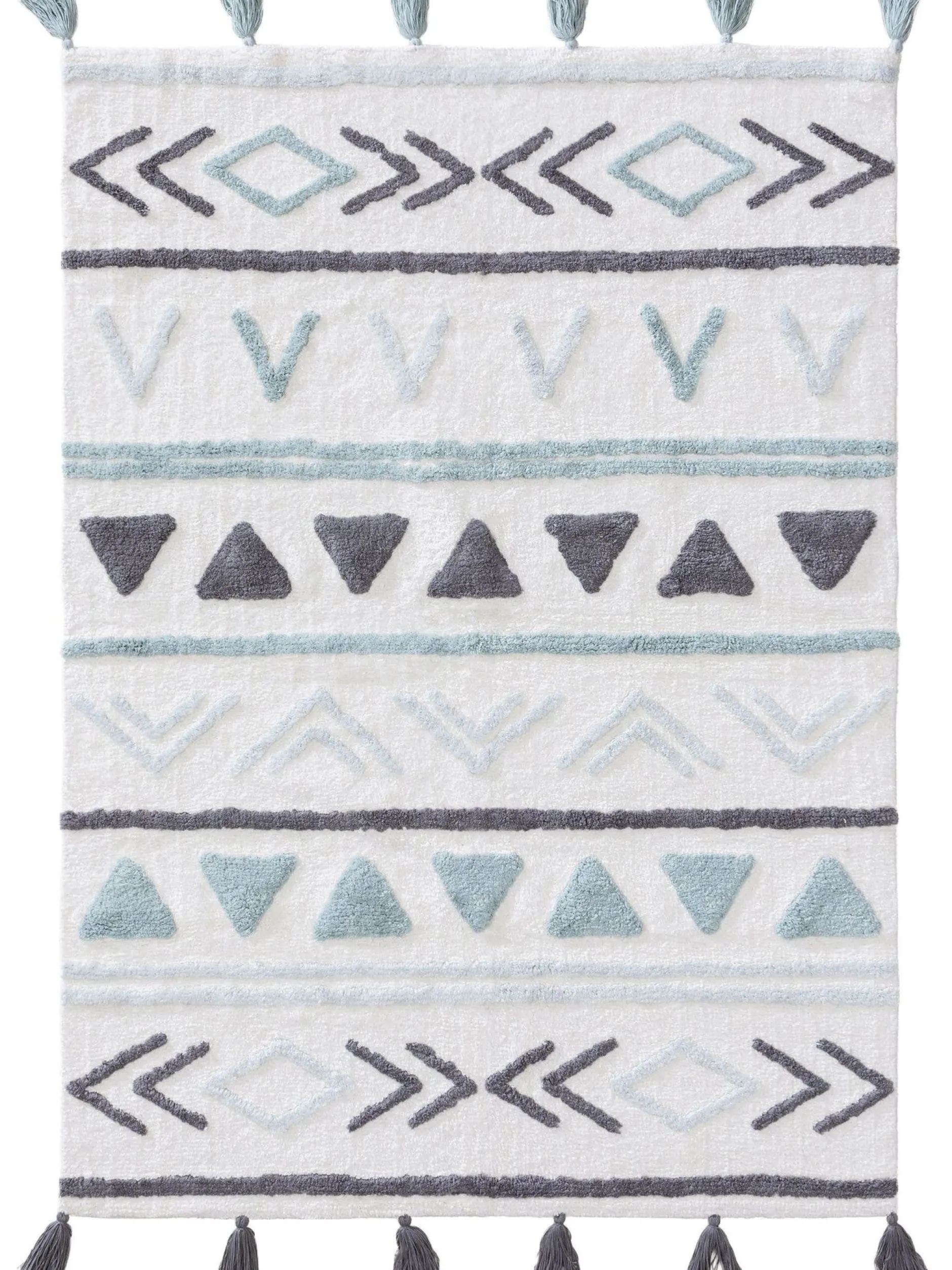 Design Waschbarer Kinderteppich Levi Blau