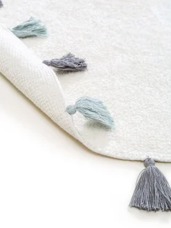 Design Waschbarer Kinderteppich Malu Blau II