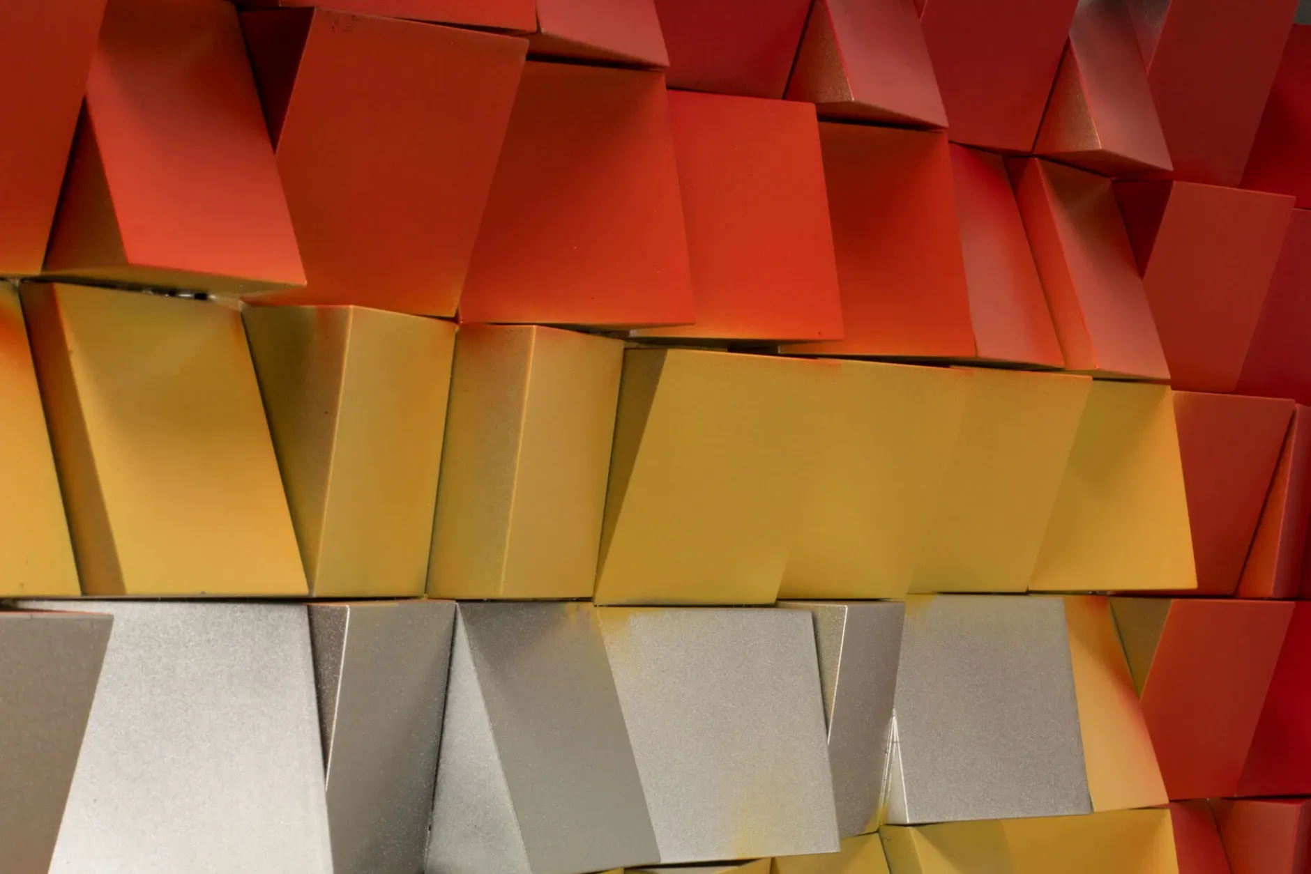 3D Wandbild 'Flammentanz' 130x53x8cm
