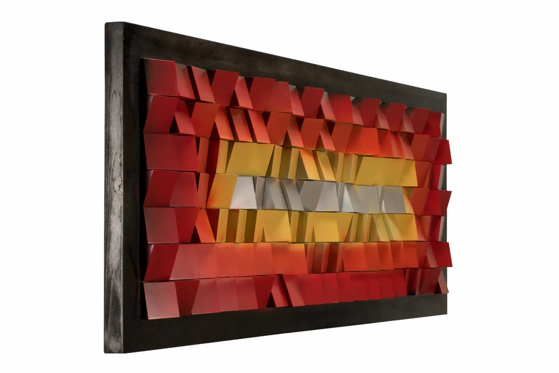 3D Wandbild 'Flammentanz' 130x53x8cm