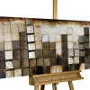 3D Wandbild 'Goldglanz im Zentrum' 144x43x7cm