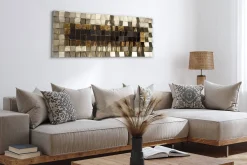 3D Wandbild 'Lustrous Pixel'