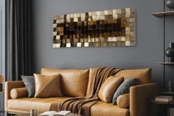 3D Wandbild 'Lustrous Pixel'