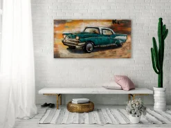 3D Wandbild 'Nostalgic Journey' 100x50x6,5cm