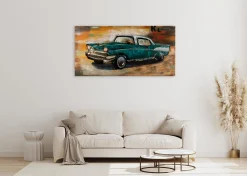 3D Wandbild 'Nostalgic Journey' 100x50x6,5cm