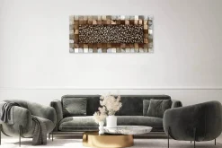 3D Wandbild 'Pixelated Illusions' 123x55x7cm