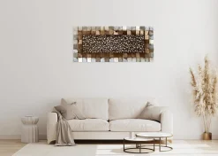 3D Wandbild 'Pixelated Illusions' 123x55x7cm