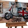 3D Wandbild 'Trip to London' 100x50x6,5cm