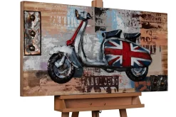 3D Wandbild 'Trip to London' 100x50x6,5cm