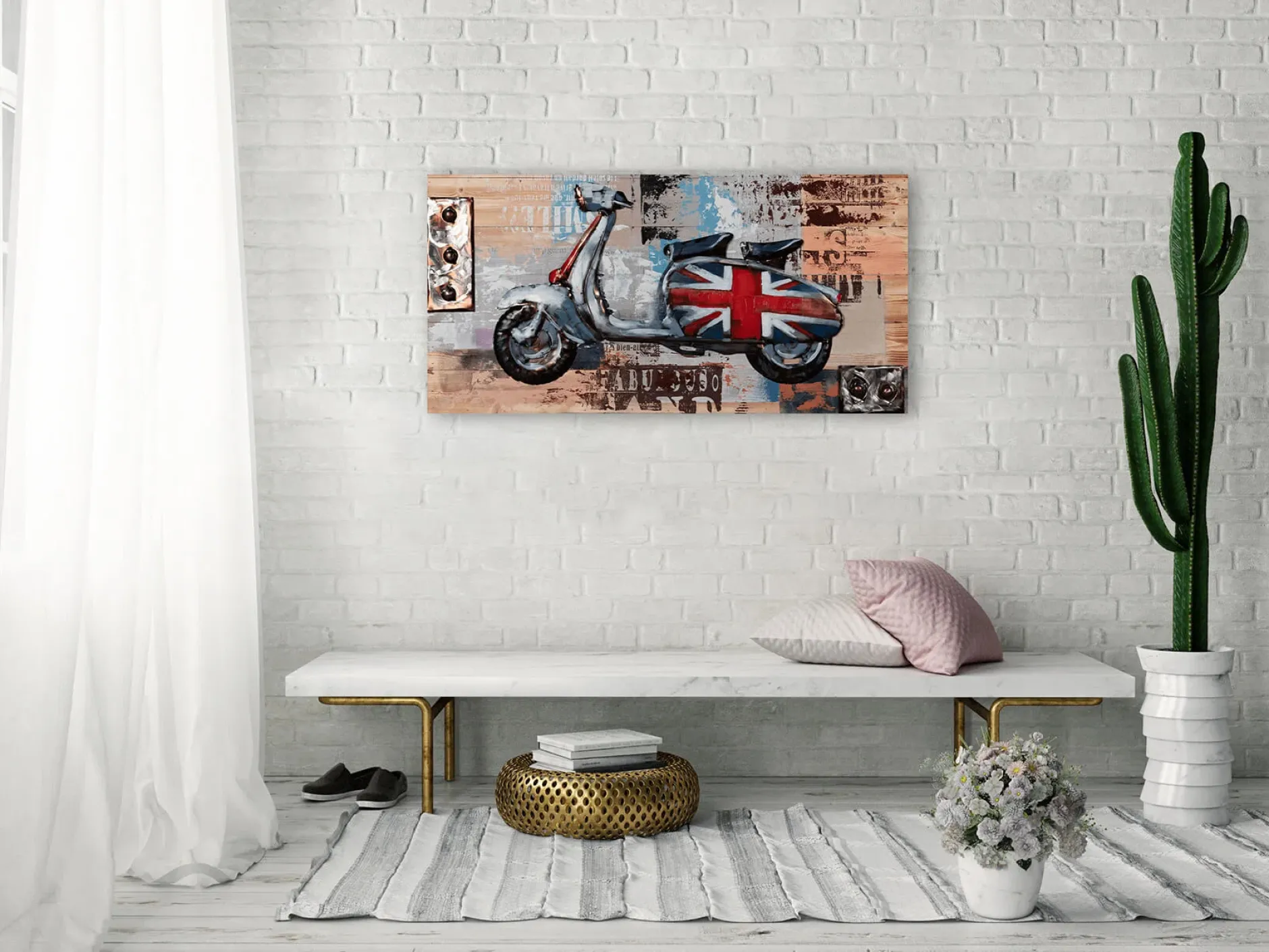 3D Wandbild 'Trip to London' 100x50x6,5cm