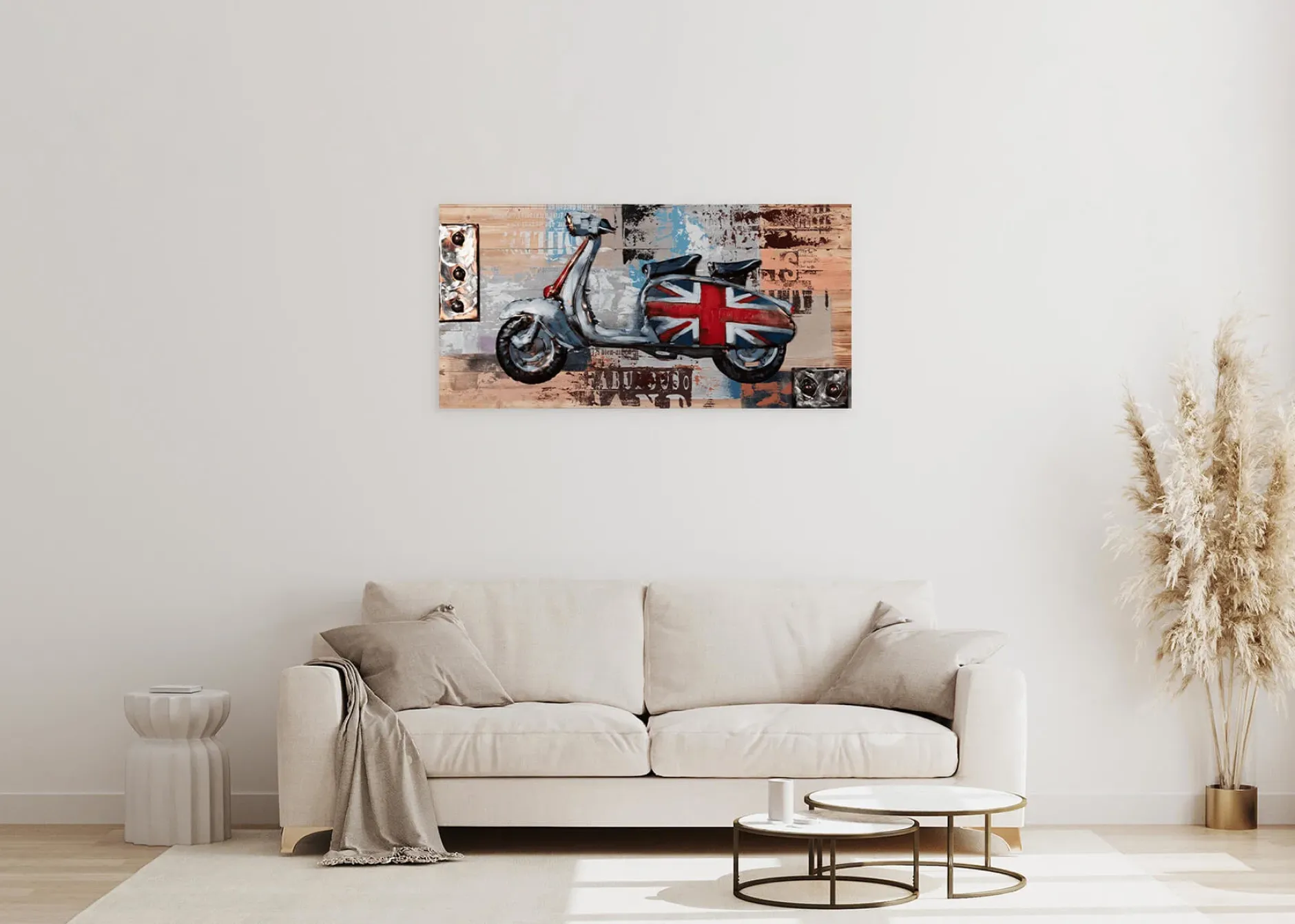 3D Wandbild 'Trip to London' 100x50x6,5cm