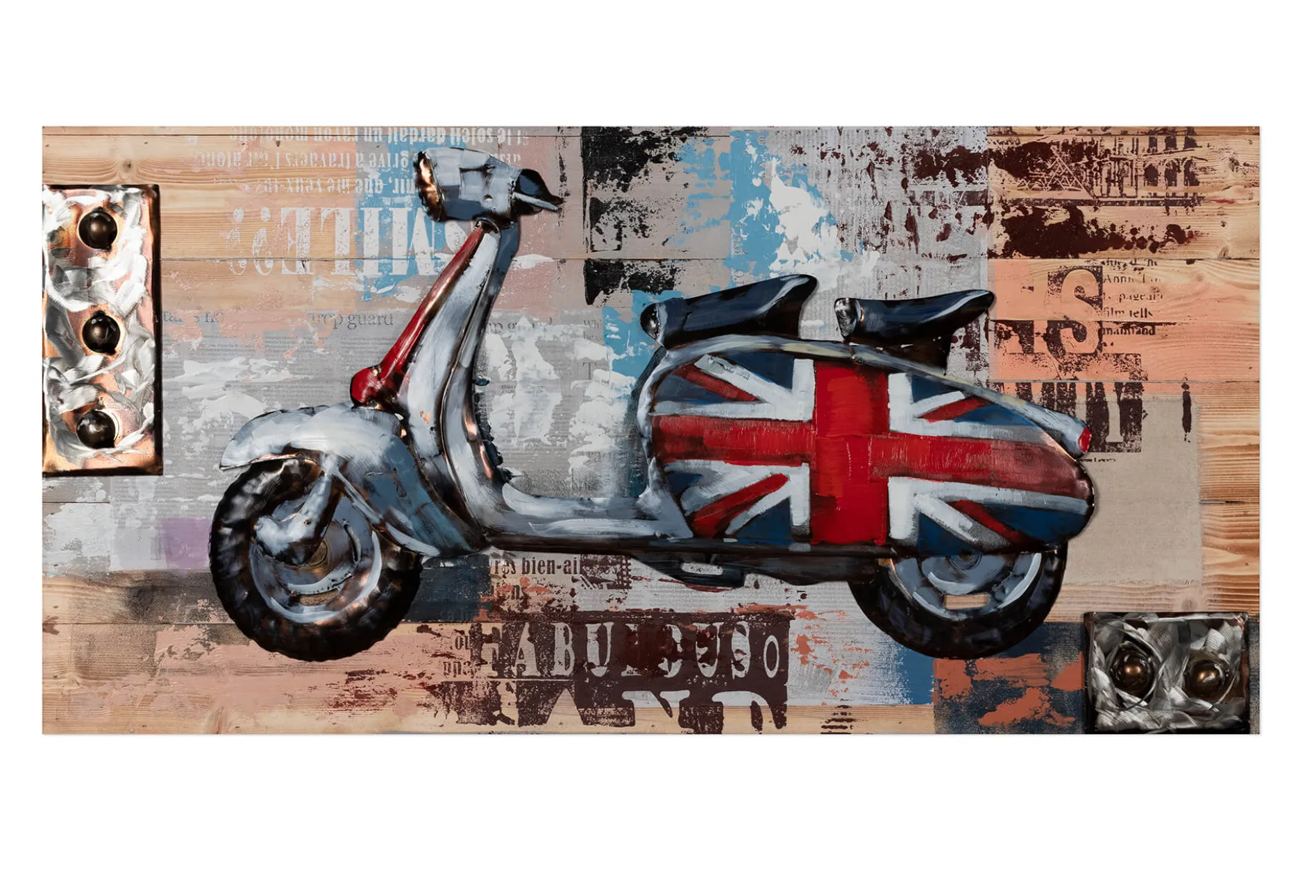 3D Wandbild 'Trip to London' 100x50x6,5cm