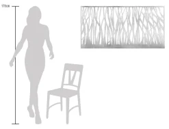 Garten Wandskulptur 'Stilles Schattenspiel' 120x60x3cm