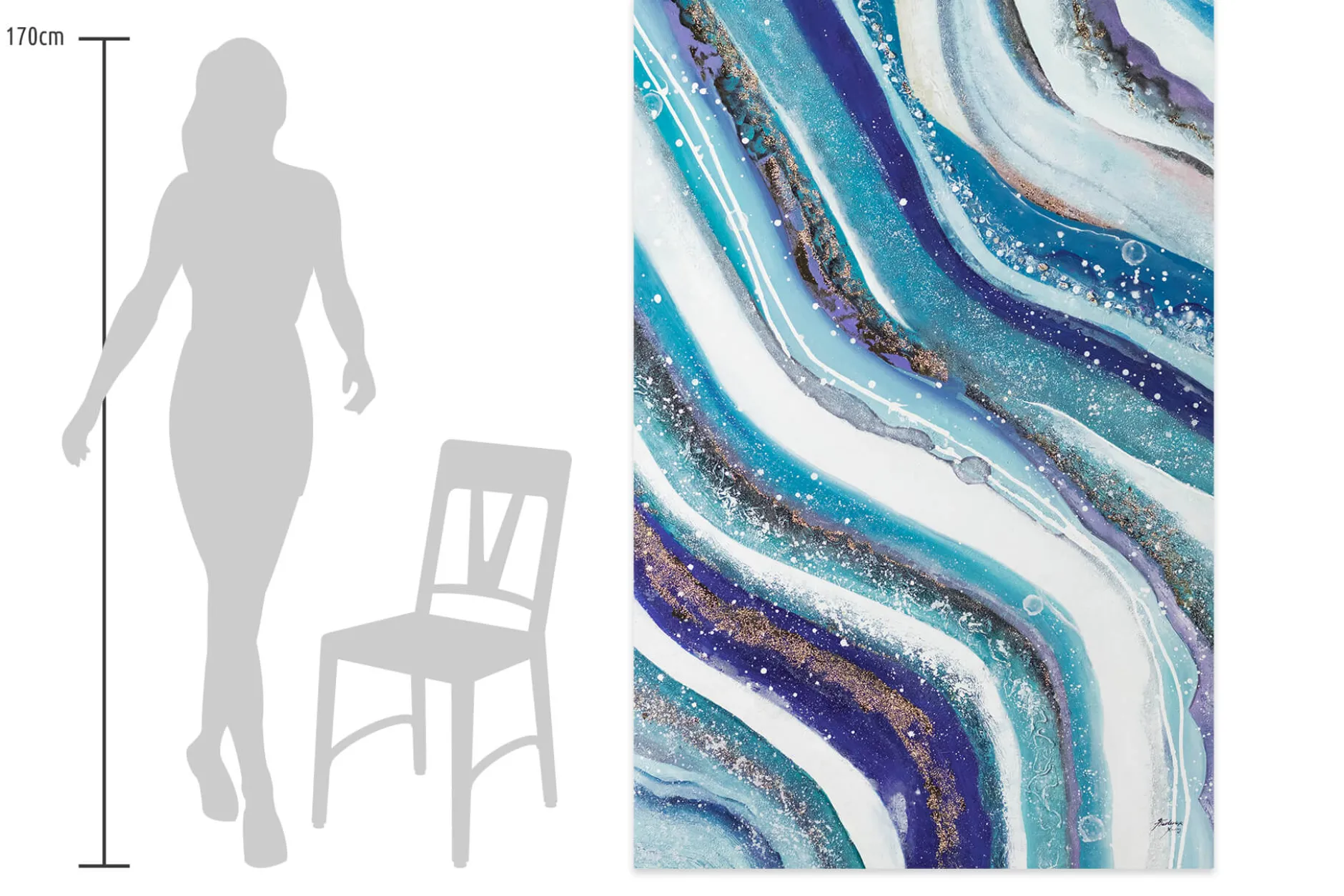 Gemälde 'Enchanted Waves' | Handgemaltes Unikat