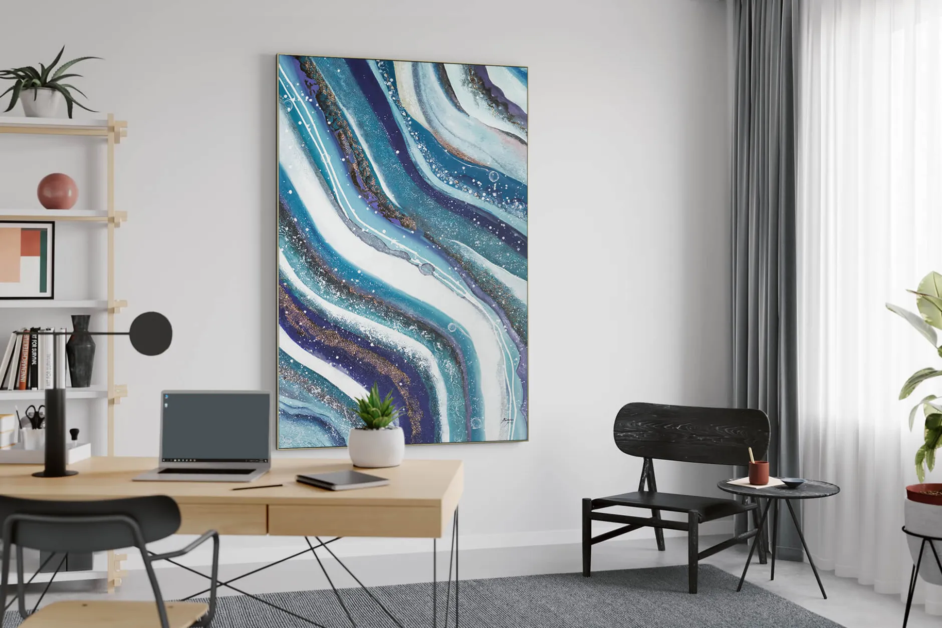 Gemälde 'Enchanted Waves' | Handgemaltes Unikat