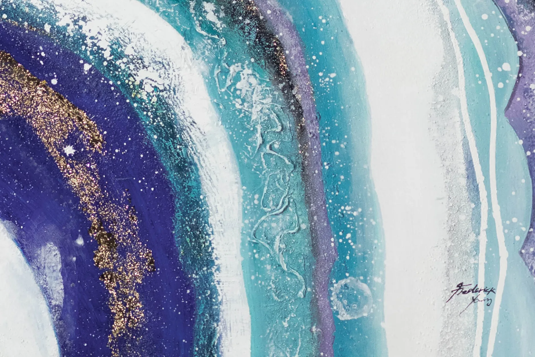 Gemälde 'Enchanted Waves' | Handgemaltes Unikat