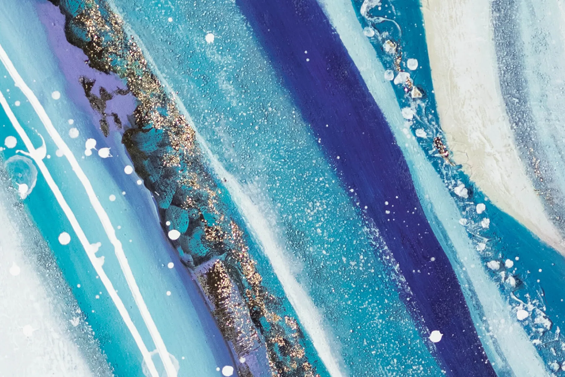 Gemälde 'Enchanted Waves' | Handgemaltes Unikat