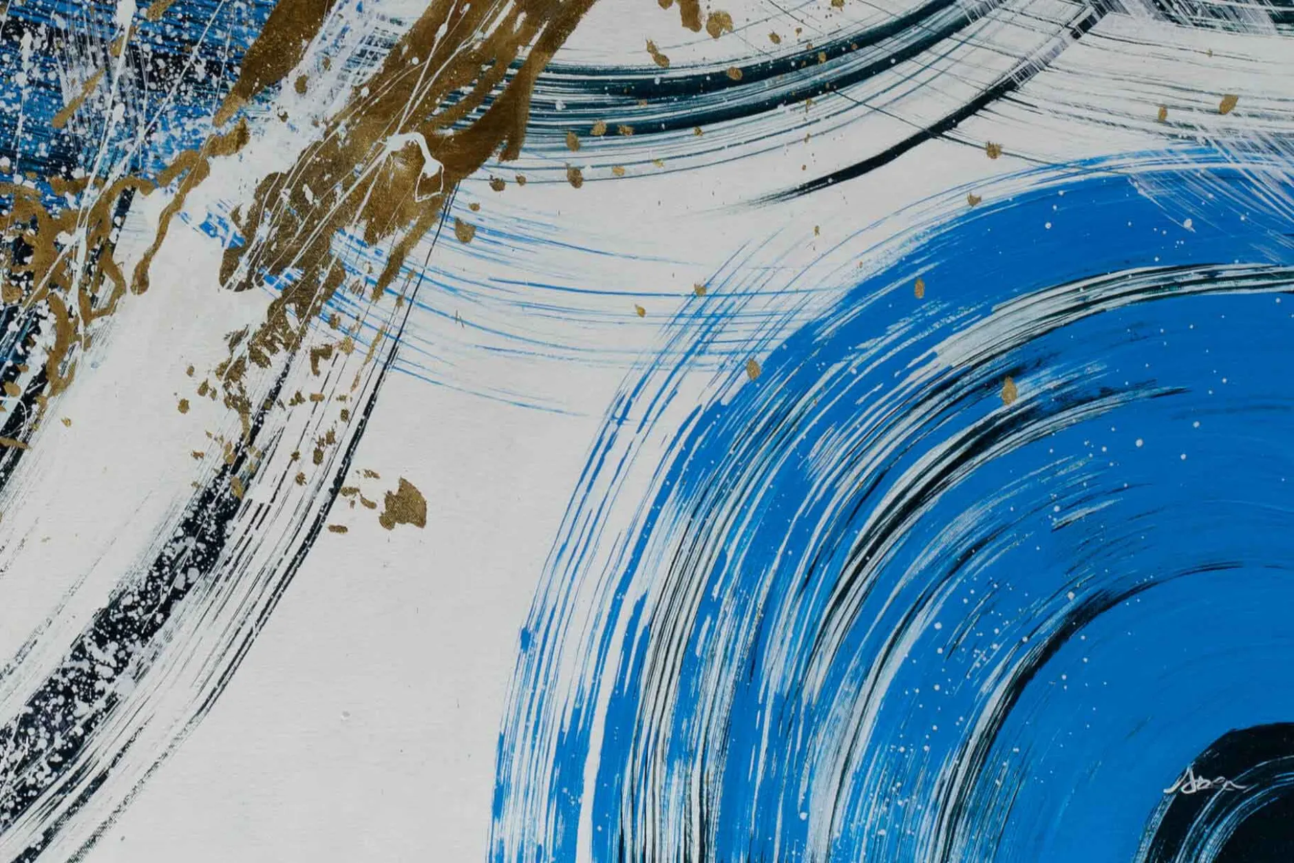 Gemälde 'Fluid Composition' | Handgemaltes Unikat