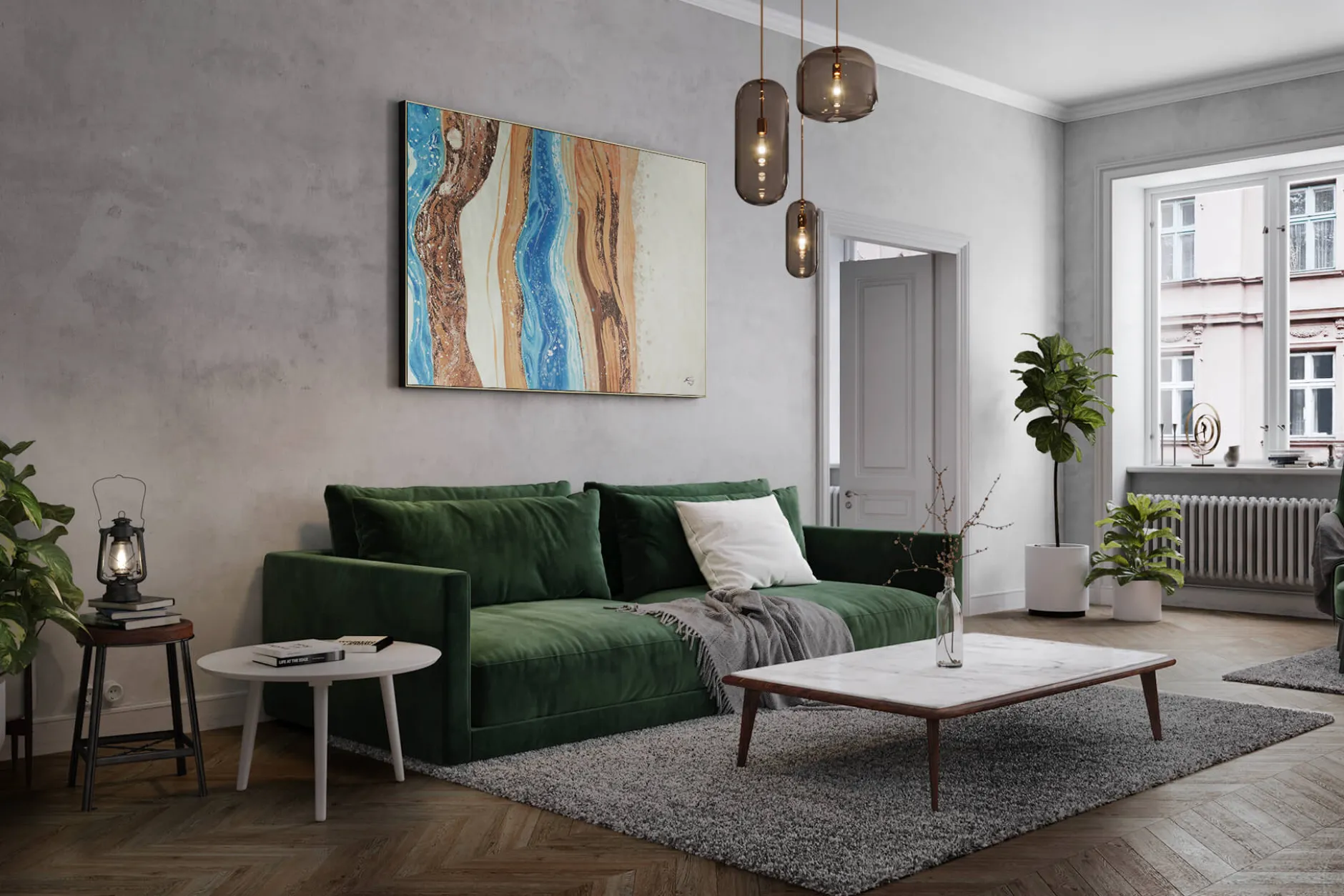 Gemälde 'Ocean Whispers' | Handgemaltes Unikat