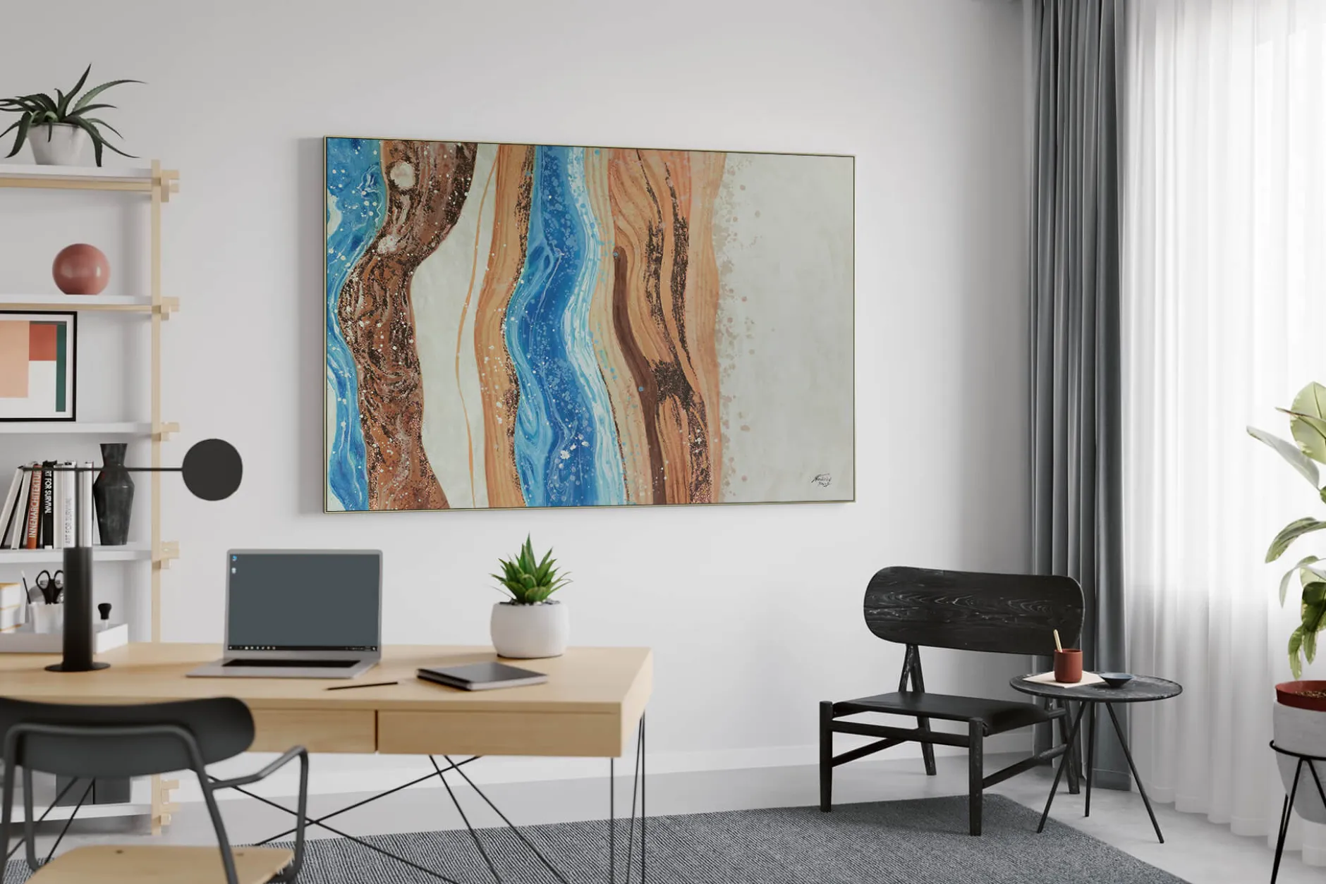 Gemälde 'Ocean Whispers' | Handgemaltes Unikat