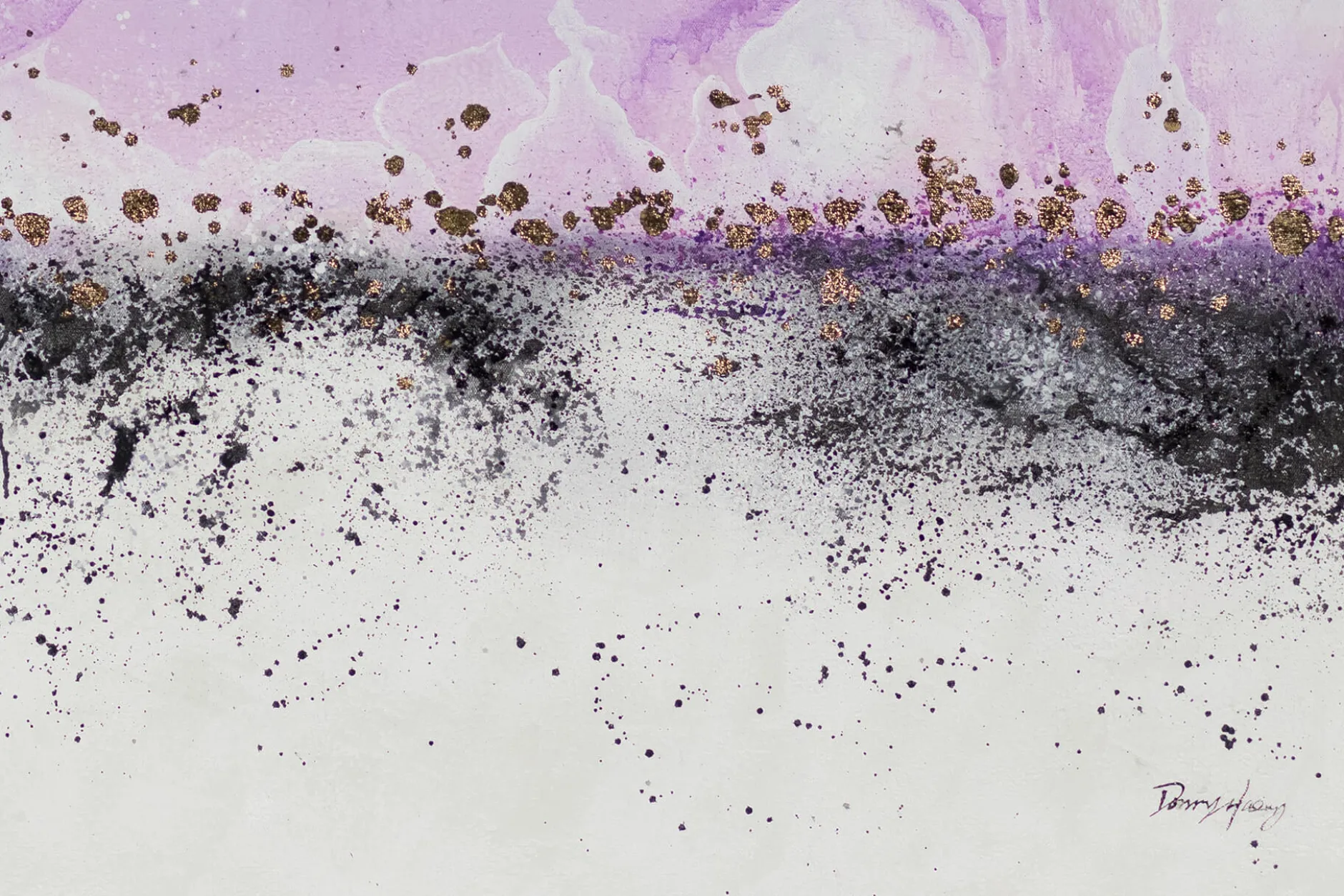 Gemälde 'Purple Clouds' | Handgemaltes Unikat